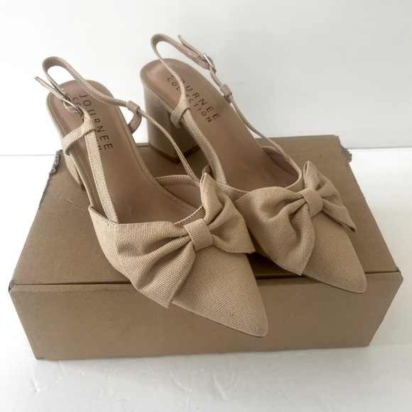 Journee Collection Tailynn Pump Slingback Block Heel Shoes Size 11 WD Wide NIB - Picture 9 of 12